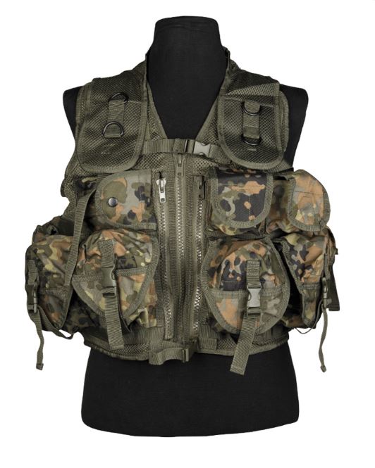 Mil-Tec Einsatzweste Tactical Flecktarn
