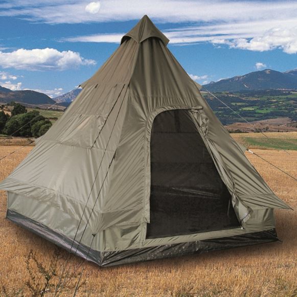 mil-tec zelt Mil-Tec Pyramidenzelt "Tipi" Oliv