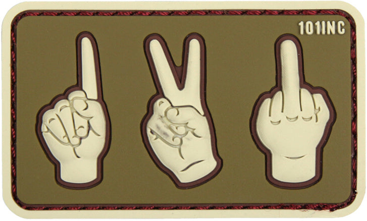 PVC 3D Patch One Two Fuck you