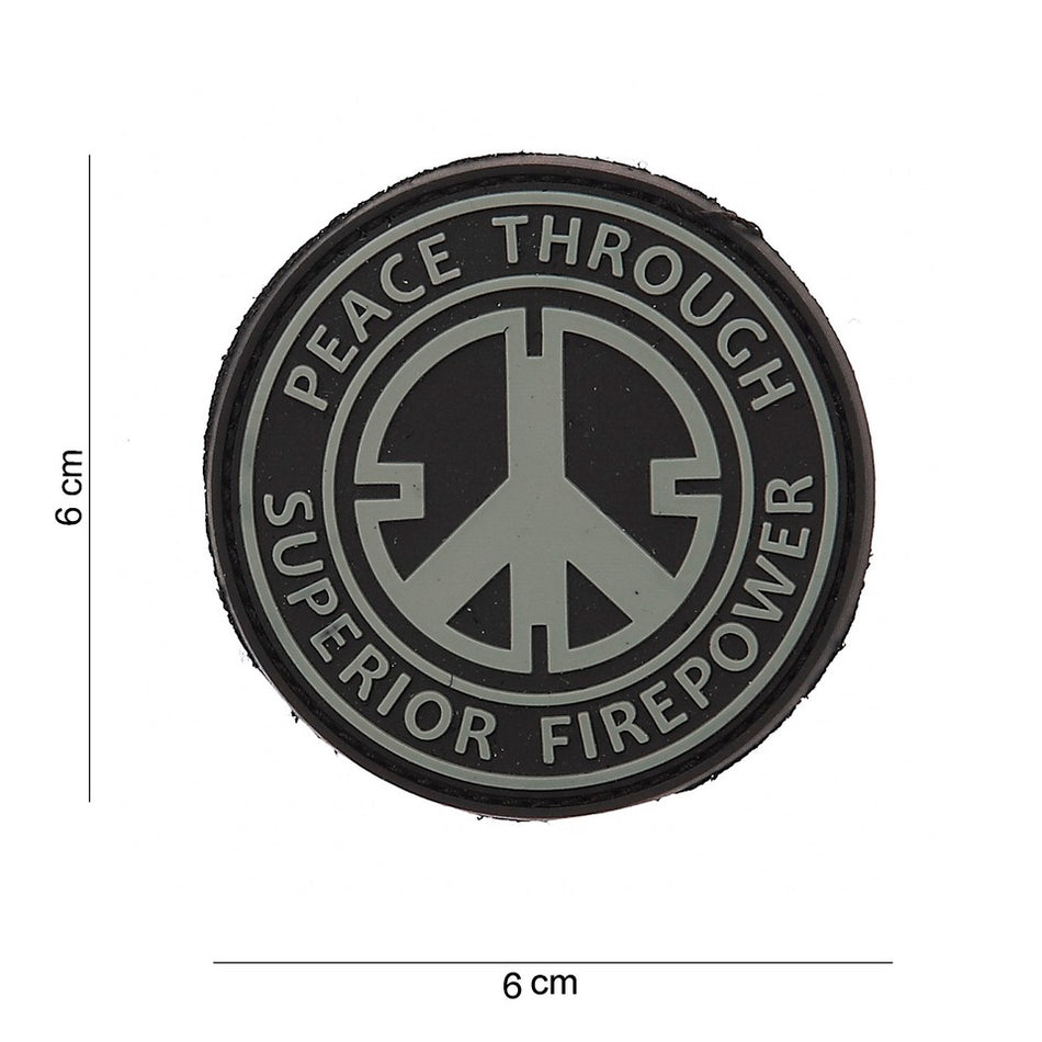PVC Peace Through Superior Fire Power Patch