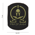 Patch 3D PVC Molon Labe Spartan Glow in the Dark