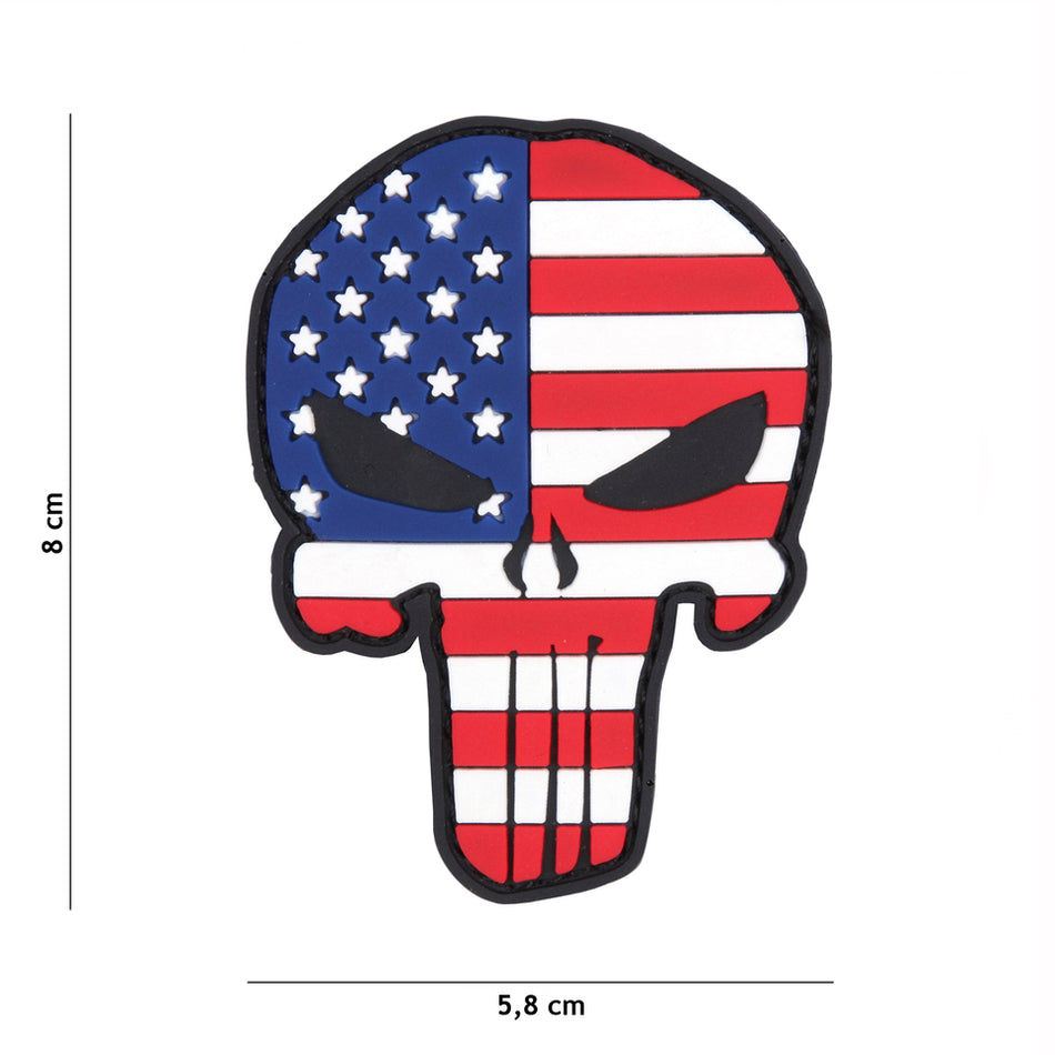 3D PVC Punisher US Patch