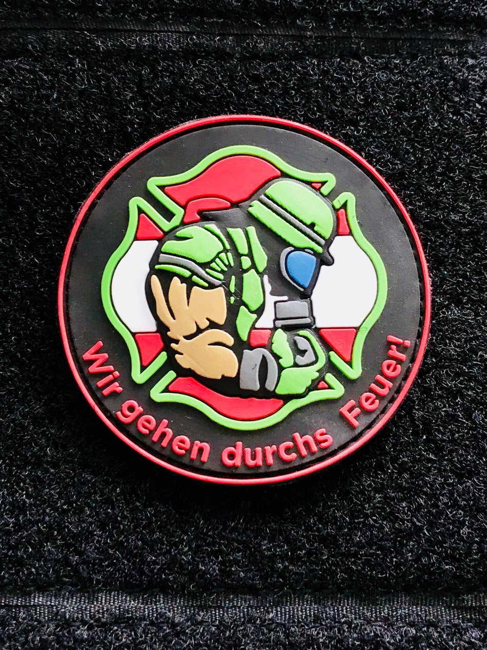 PW Wir gehen durchs Feuer Österreich 3D PVC Patch