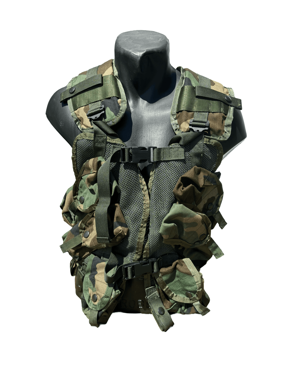 US Army TLBV Tactical Load Bearing Vest Woodland Weste