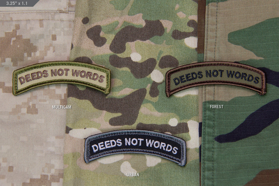 Mil Spec Monkey Patch Deeds Not Words