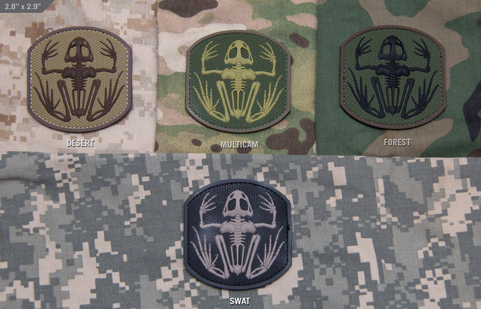 Mil Spec Monkey Patch Frog Skeleton PVC