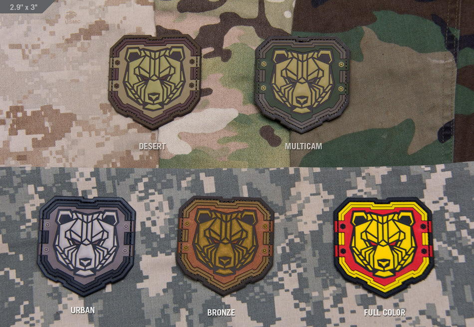 Mil Spec Monkey Patch Industrial Bear PVC