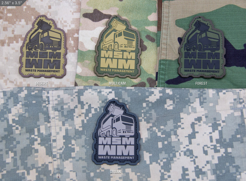 Mil Spec Monkey Patch MSM Waste Management PVC