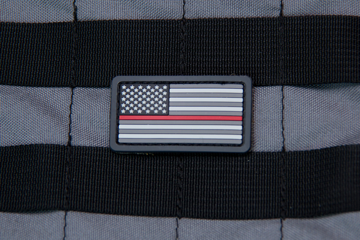 Mil Spec Monkey Patch US Flag PVC Mini Thin Red Line