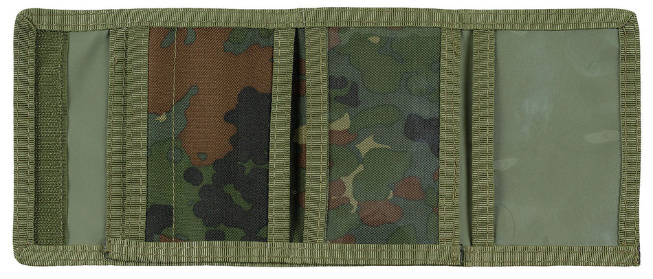 MFH Geldbörse Geldbeutel mit Münzfach Flecktarn mit Motiv