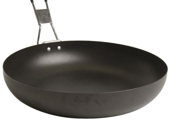 Mil-Tec Camping Pfanne S/Steel m. Klappstiel