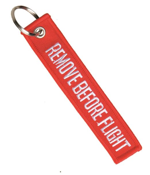 Mil-Tec Schlüsselanhänger "Remove Before Flight"