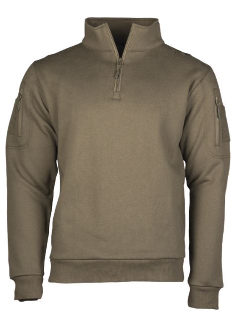 Mil-Tec Tactical Sweatshirt m. Zipper
