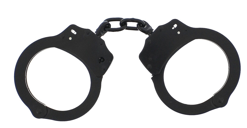 Professionelle Handschellen mit neuartiger Arretierung und verschweißter Zwischenkette
