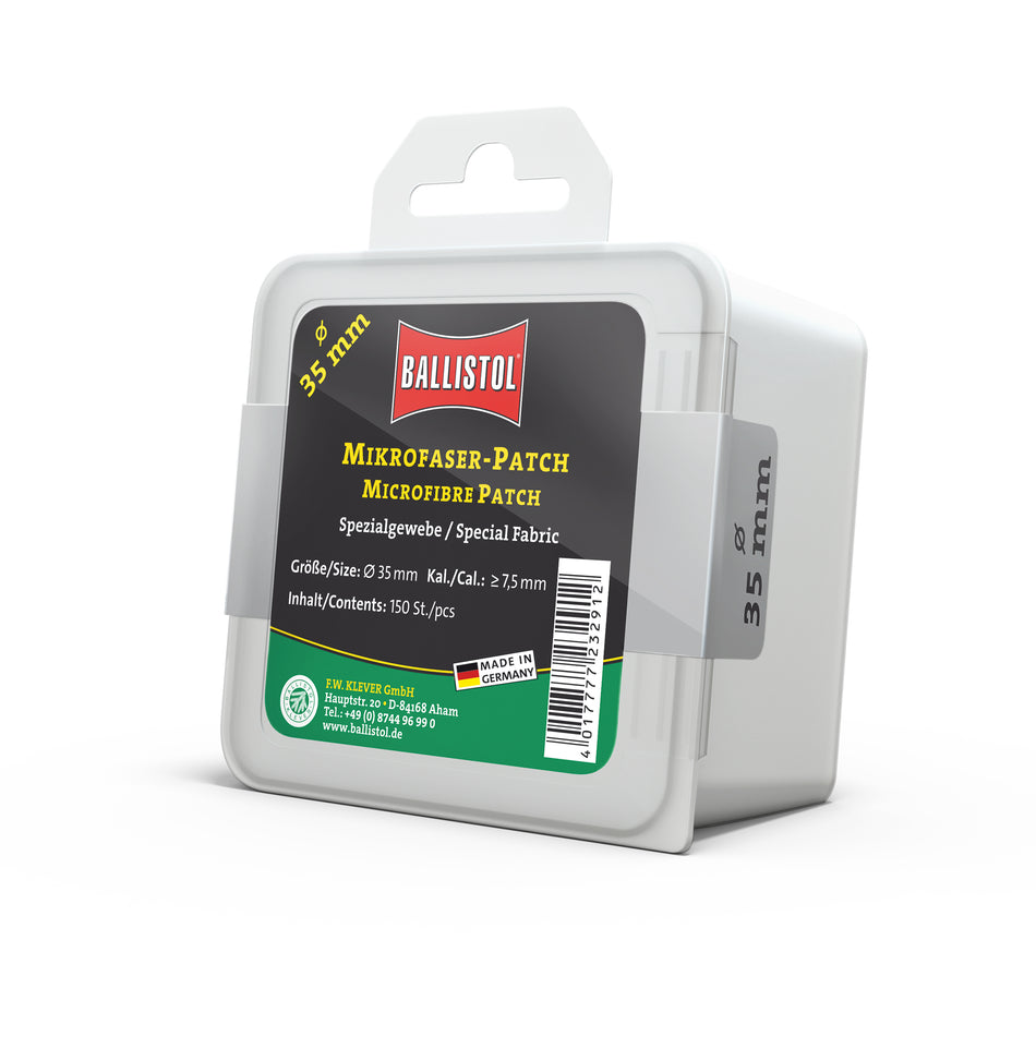 Ballistol Mikrofaser Patch Rund 150 St - verschiedene Größen -