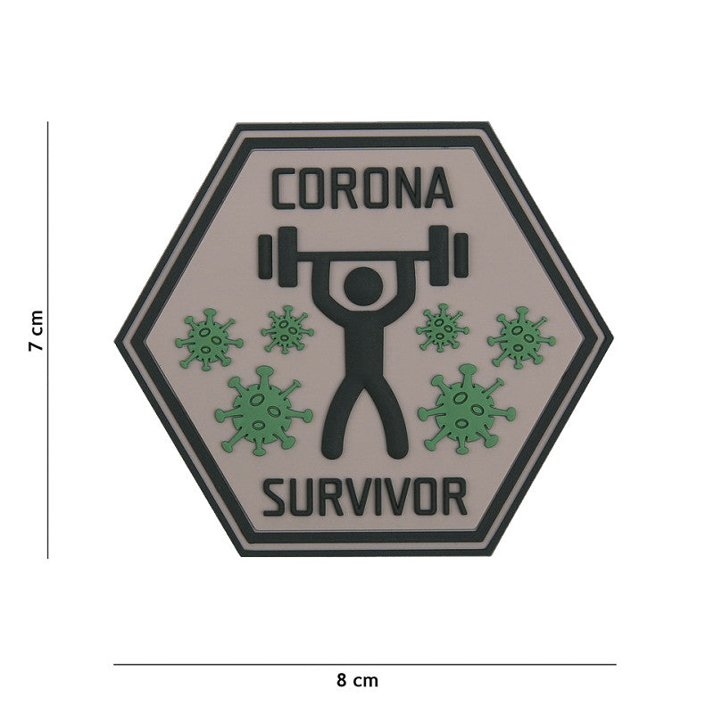 Patch 3D PVC Corona Überlebender Survivor