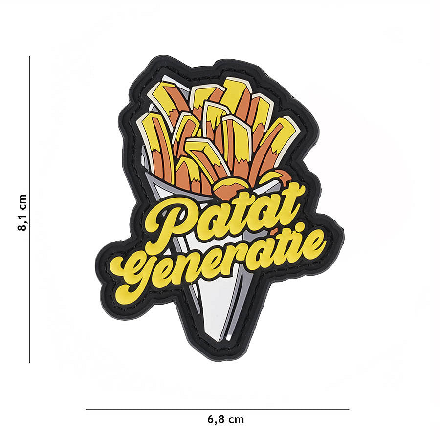 Patch 3D PVC Patat generatie