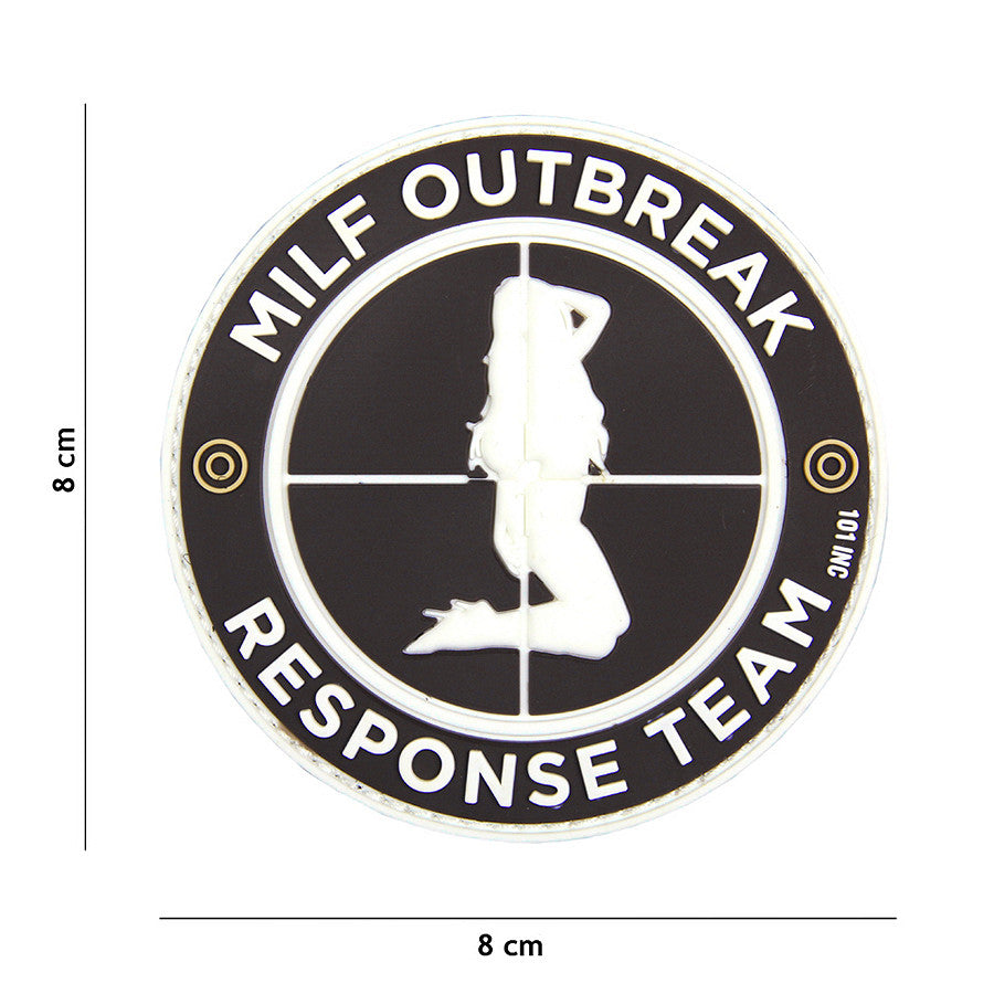 Patch 3D PVC Milf Outbreak schwarz