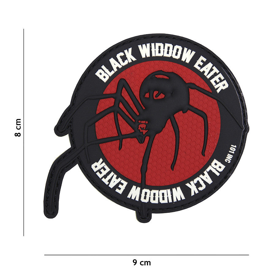 Patch 3D PVC Black Widdow Eater rot