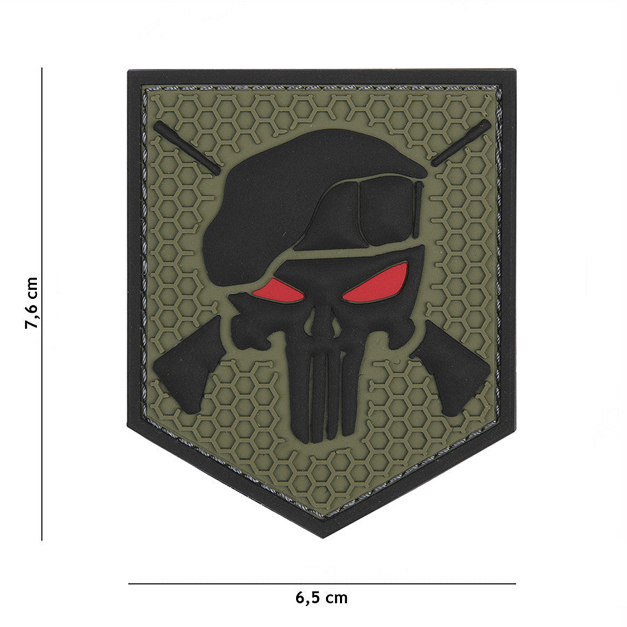 Patch 3D PVC Commando Punischer Grün