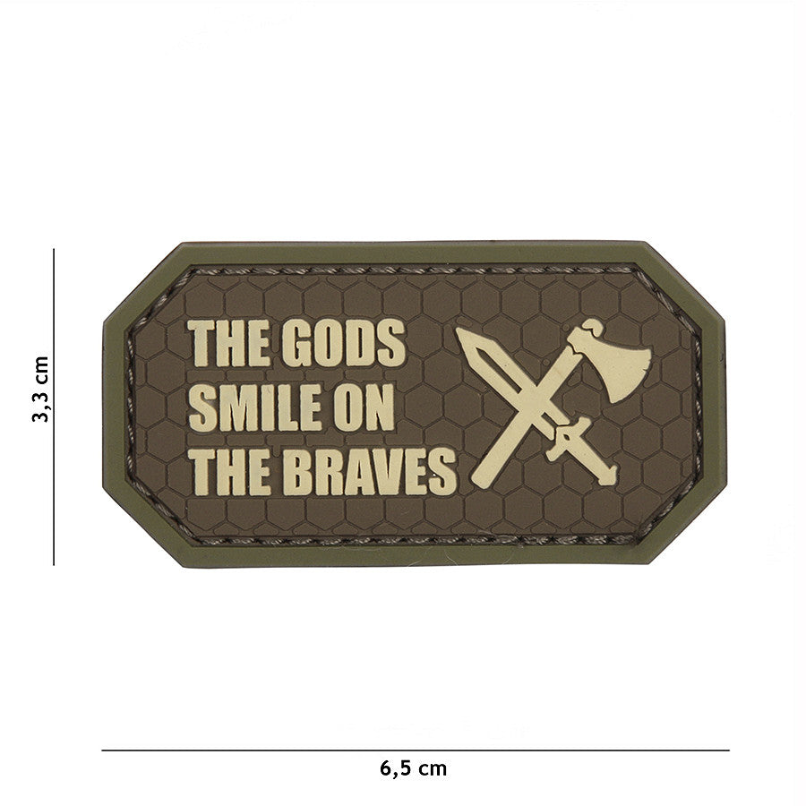 Patch 3D PVC The Gods smile on the braves brown