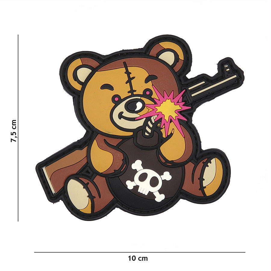 Patch 3D PVC Terror Teddy braun