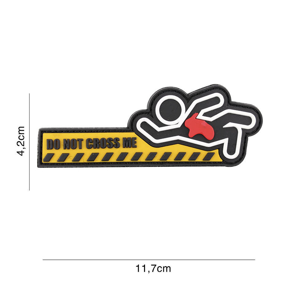 Patch 3D PVC do not cross me double