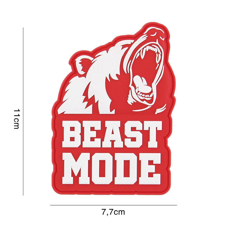 Patch 3D PVC Beast mode red