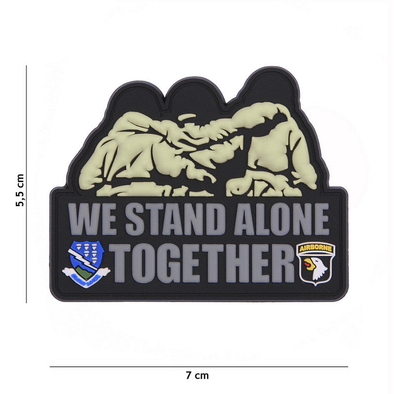 Patch 3D PVC We stand alone together