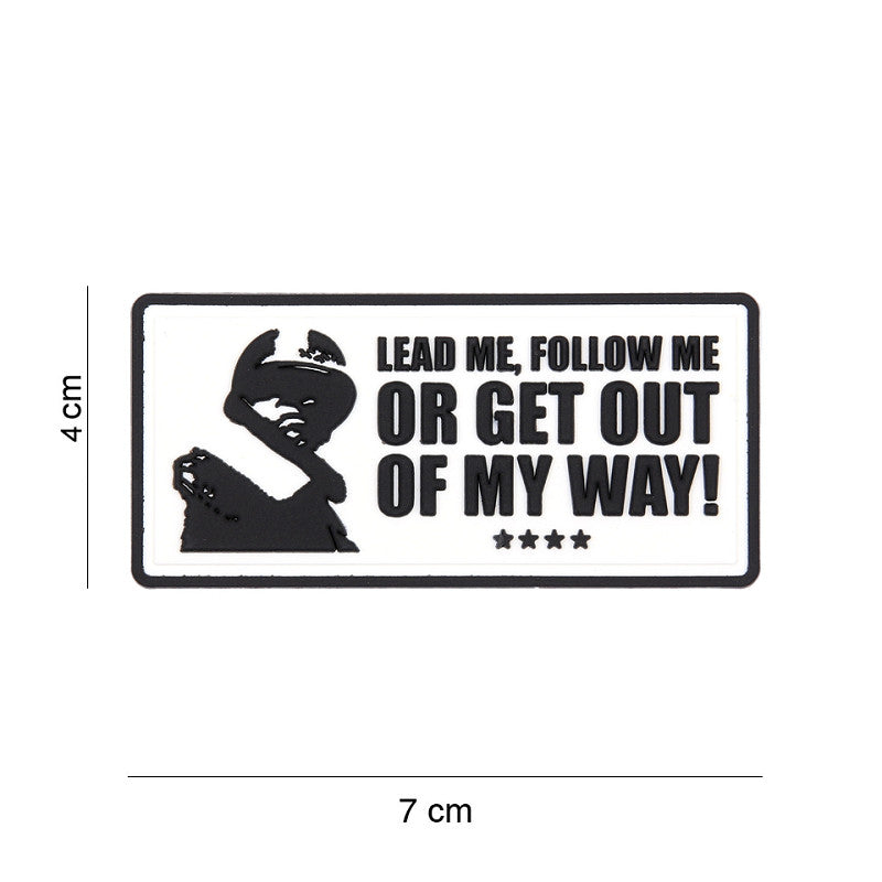 Patch 3D PVC Lead me, follow me