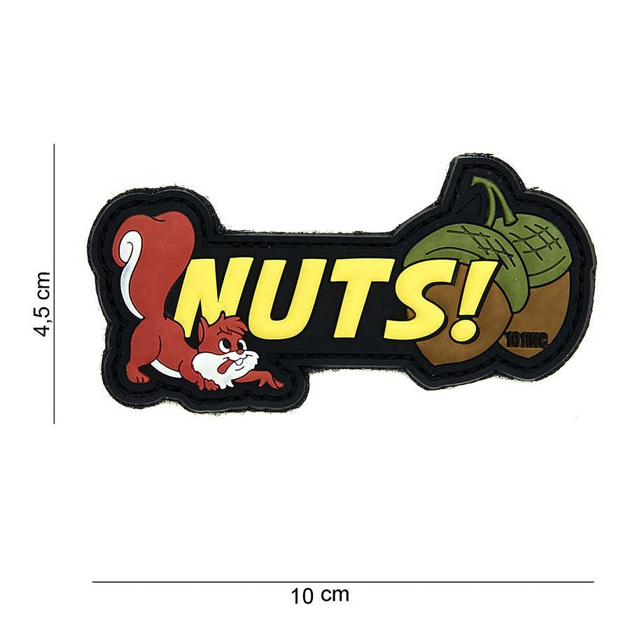 Patch 3D PVC Nuts gelb