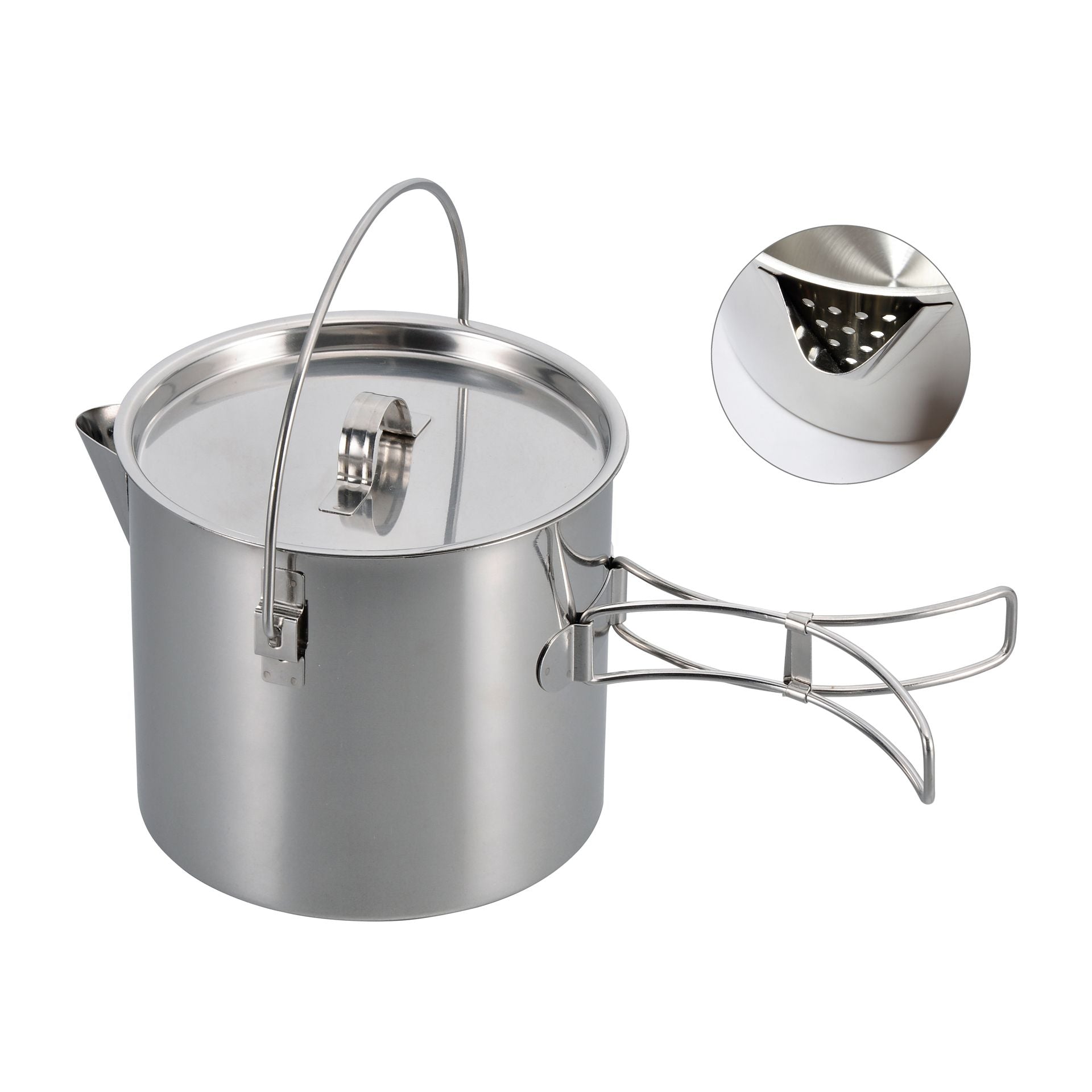 Origin Outdoors Edelstahl Multitopf, Teekessel, Kochtopf