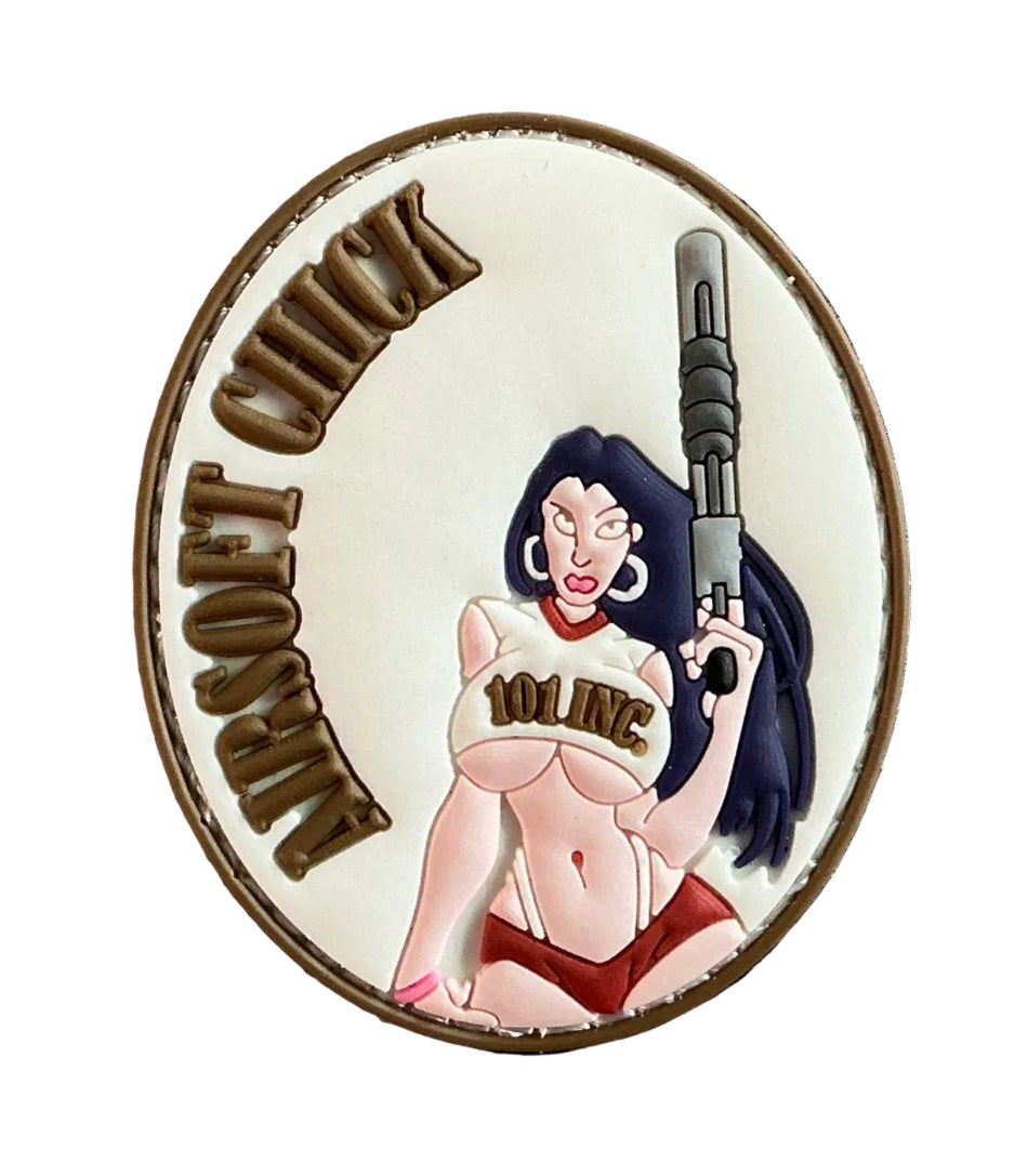 Patch 3D PVC Airsoft Chick