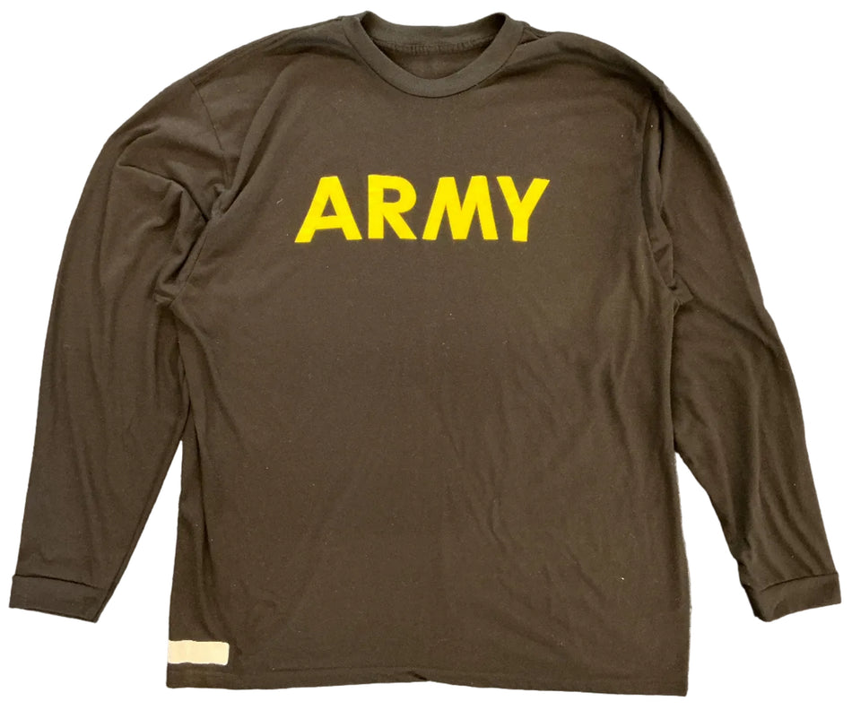 US Army APFU PT Training Langarm T-Shirt Physical Fitness Uniform – Sport & Trainings Shirt