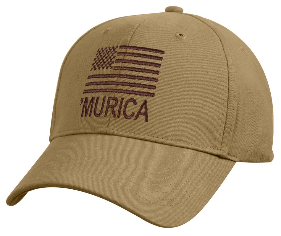 Rothco Deluxe Murica Low Profile Cap Coyote