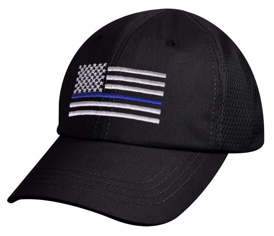 Rothco Tactical Mesh Back Cap mit Thin Blue Line Flagge
