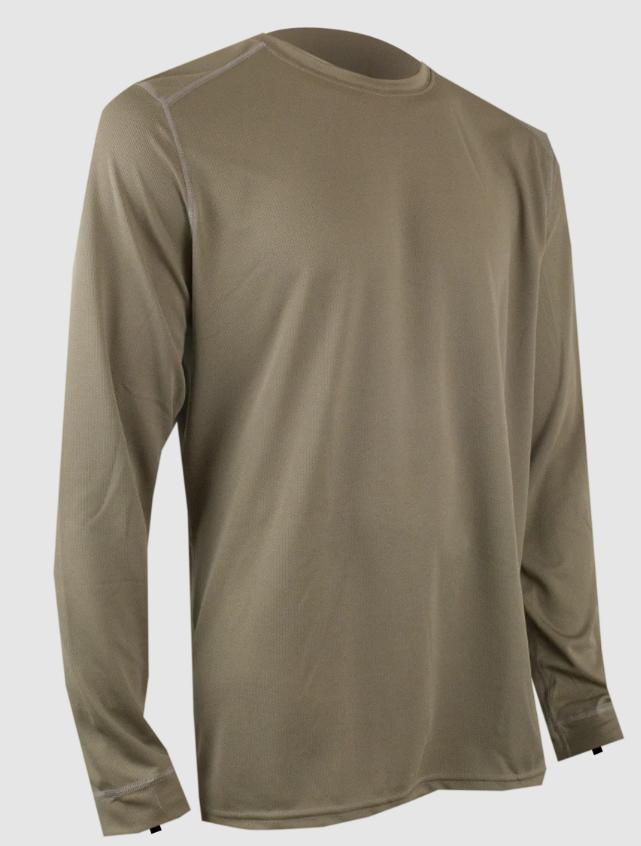 US Military Surplus XGO Women's Lightweight Performance LS Crew (PH1) ranger green