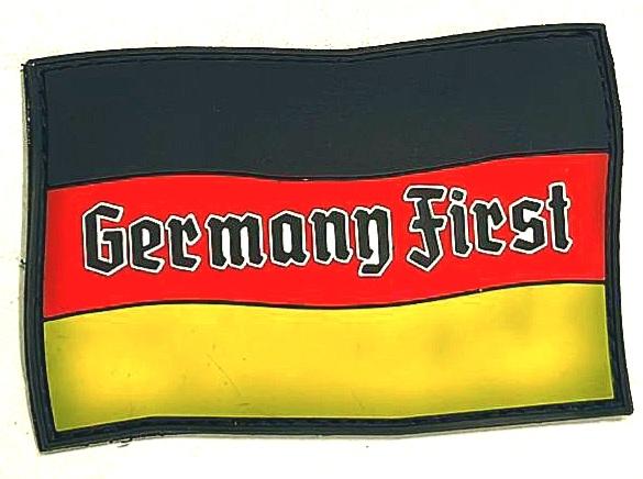 Moral PVC Patch Germany First - Deutschland zuerst
