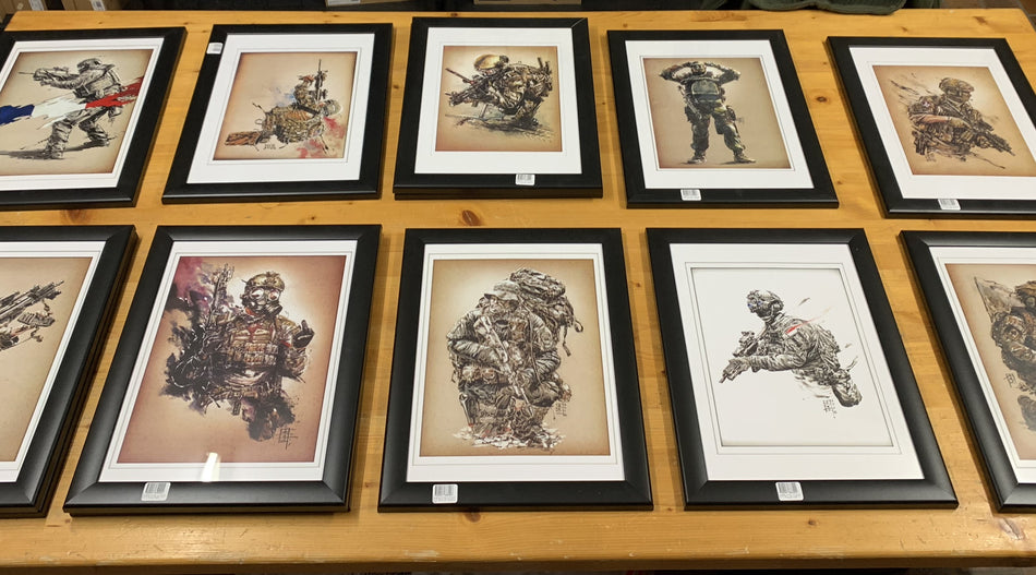 Marc Lee Military Art Singapore SOTF (gerahmt)