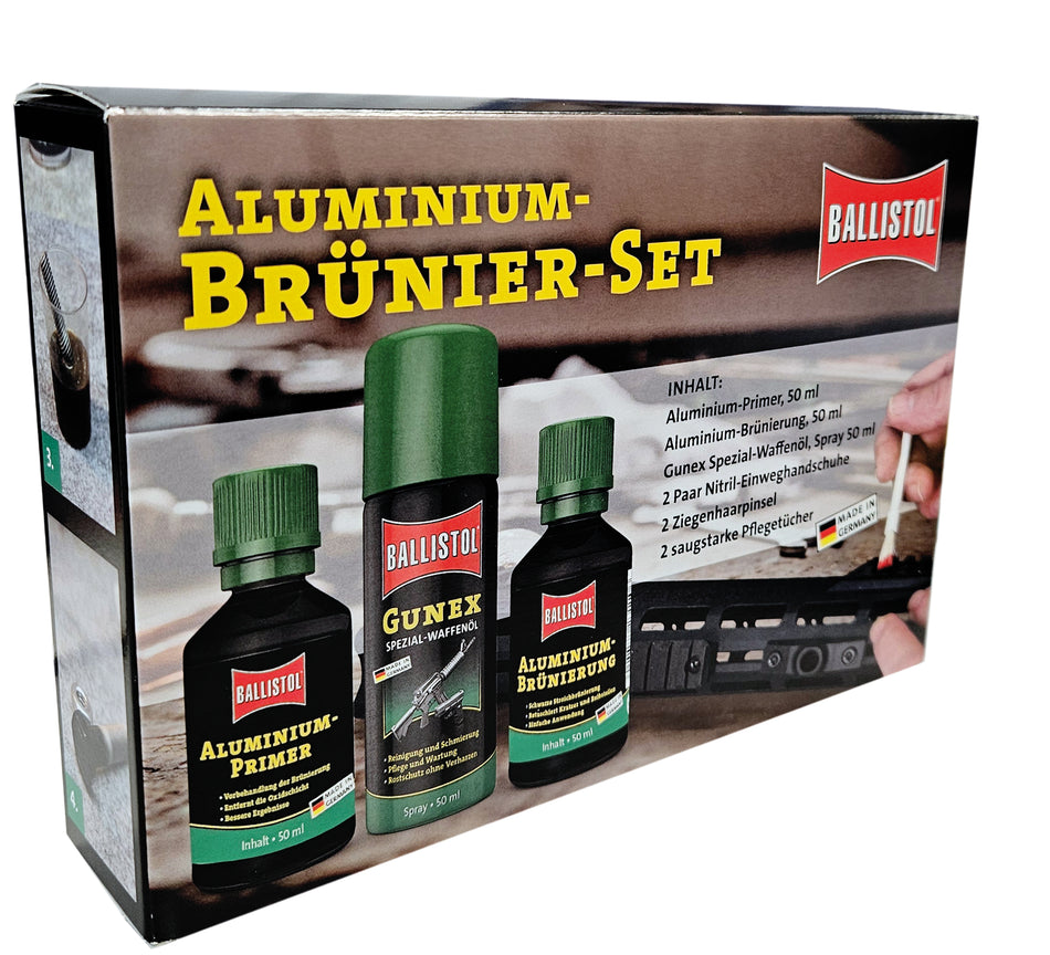 Ballistol Aluminium Brünier komplett Set