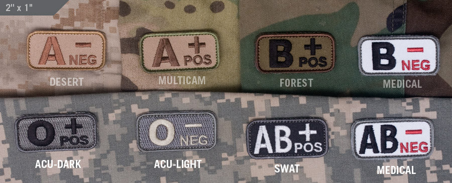 MSM Blood Type Patch - Blutgruppen Abzeichen