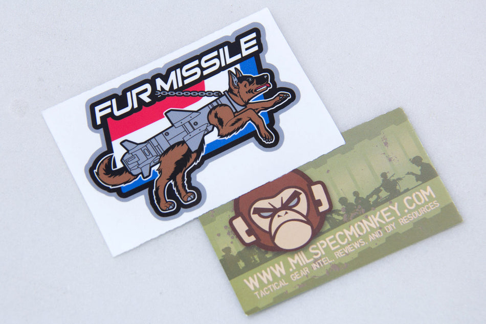 Mil-Spec Monkey Fur Missile Decal Sticker