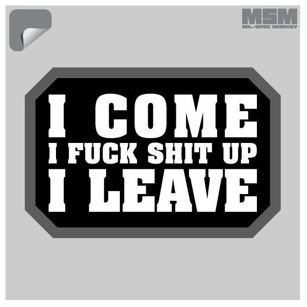 Mil-Spec Monkey I Come Decal Sticker