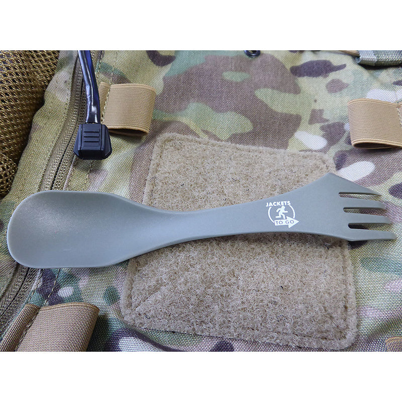 JTG ultraleichter Outdoorlöffel mit Gabel und Messerfunktion