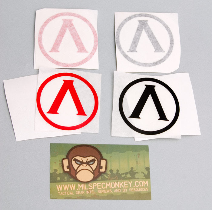 Mil-Spec Monkey Lambda Shield Decal Sticker
