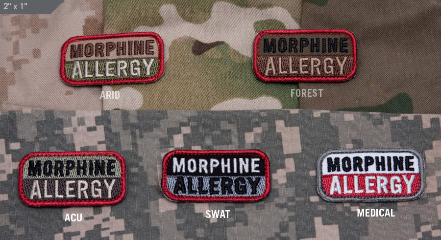 Mil Spec Monkey Patch Morphine Allergy