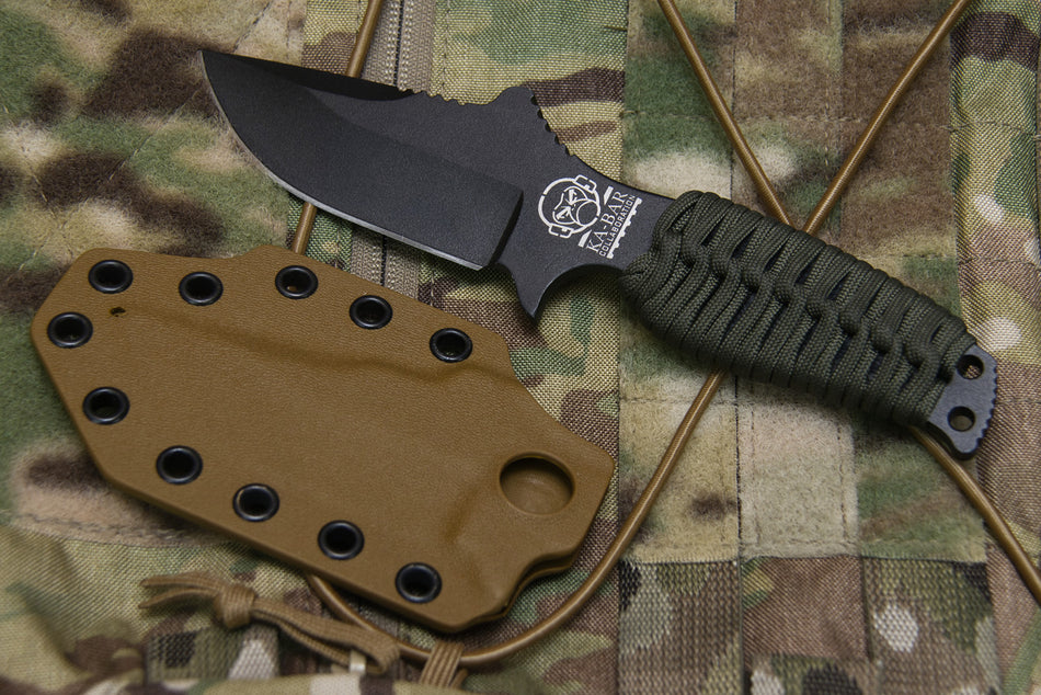 MILSPEC Monkey KaBar MDM Knife 002 + TapRack Sheath