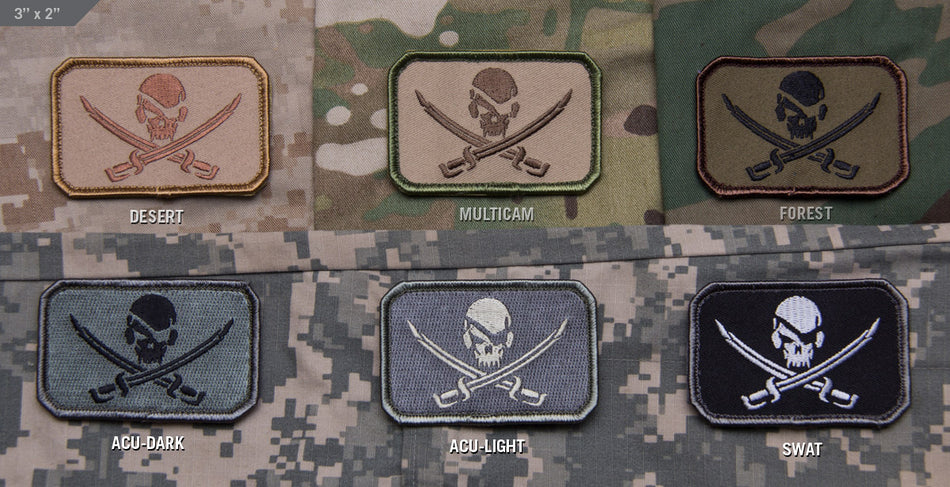 Mil Spec Monkey Patch PirateSkull Flag
