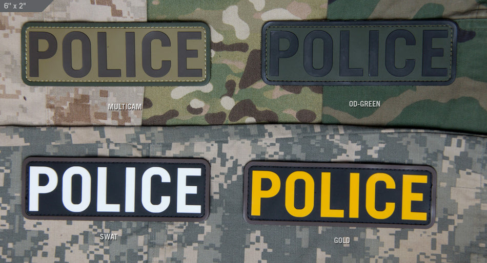 Milspec Monkey POLICE PVC 3D Patch 15x5cm