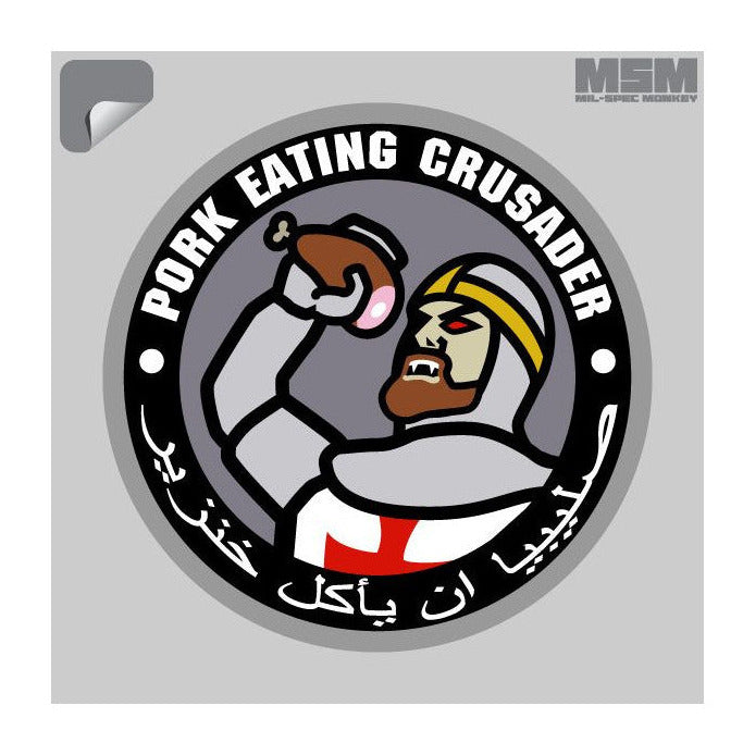Mil-Spec Monkey Pork Crusader Decal Sticker